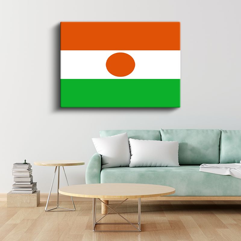 Nijer Bayrağı - Kanvas Tablo