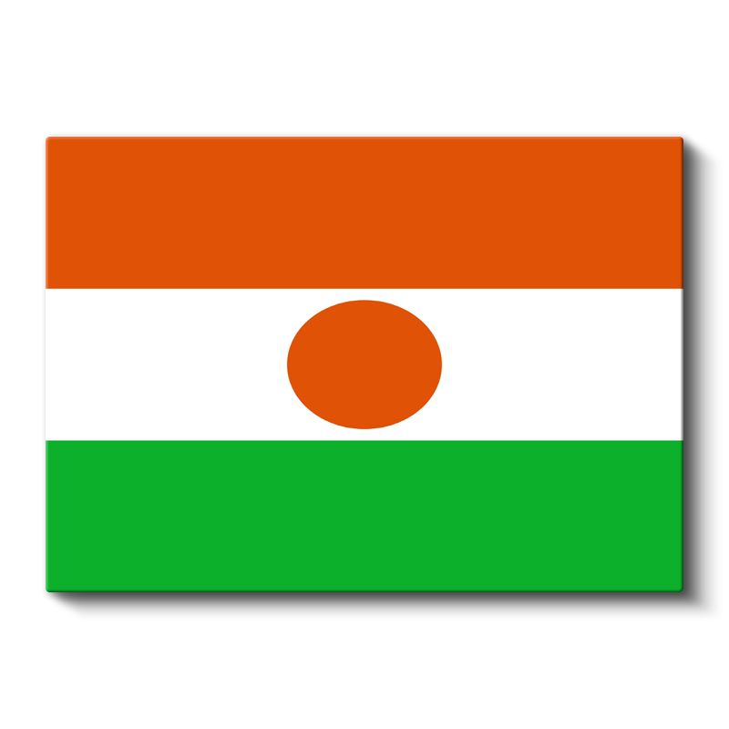 Nijer Bayrağı - Kanvas Tablo