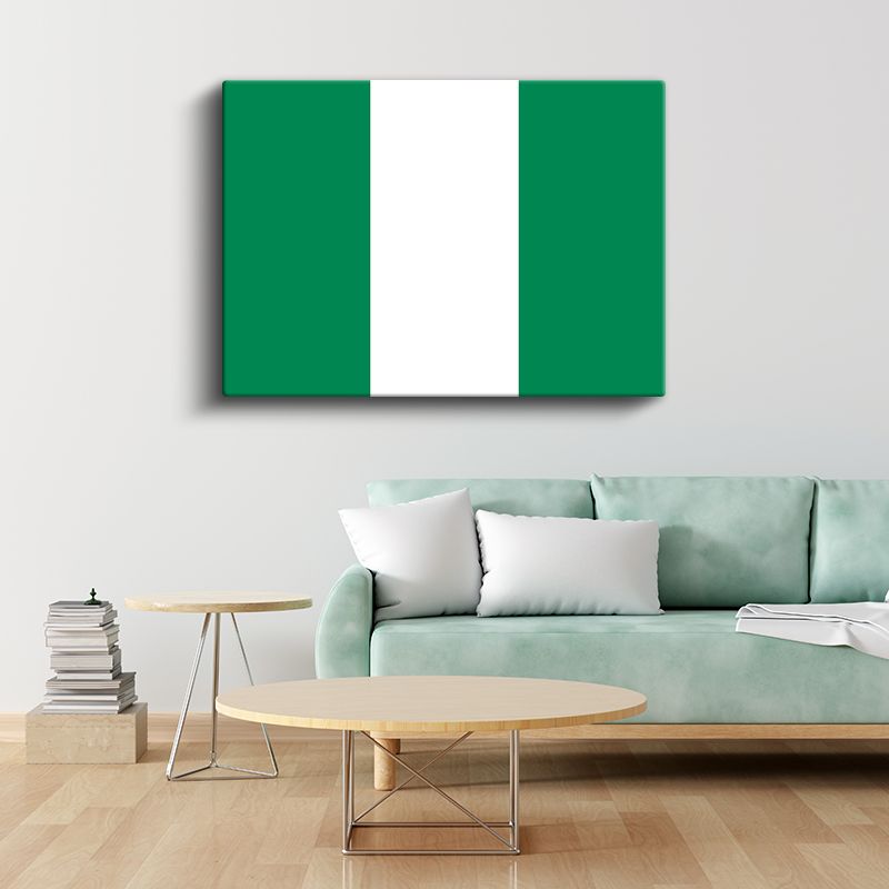 Nijerya Bayrağı - Kanvas Tablo