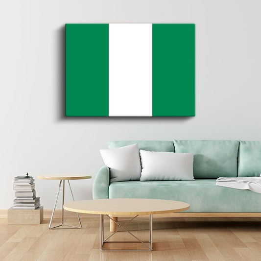 Nijerya Bayrağı - Kanvas Tablo