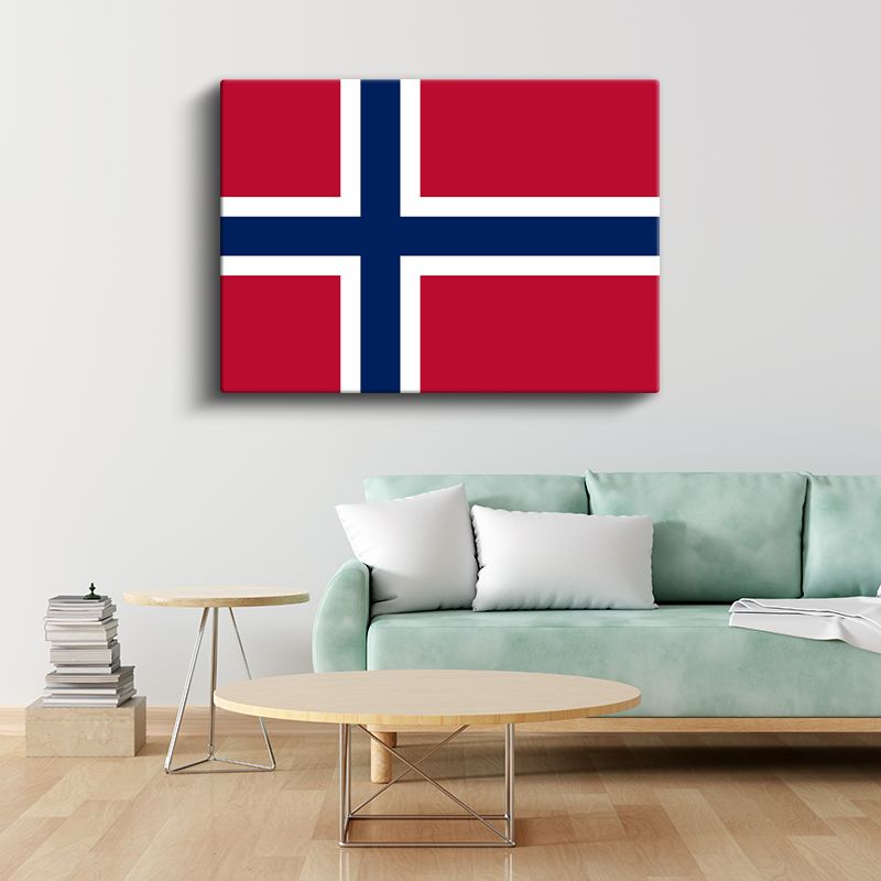 Norveç Bayrağı - Kanvas Tablo