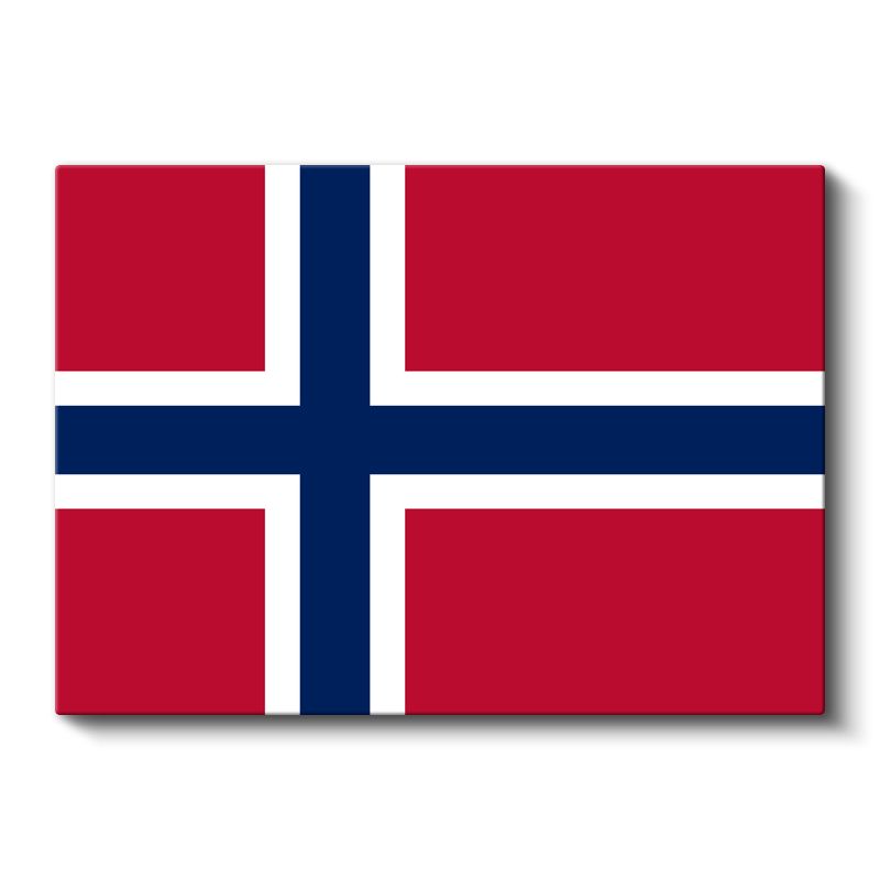 Norveç Bayrağı - Kanvas Tablo