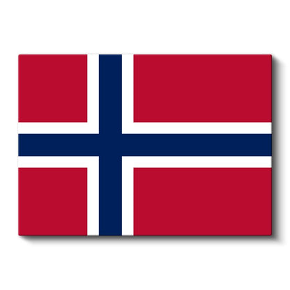 Norveç Bayrağı - Kanvas Tablo