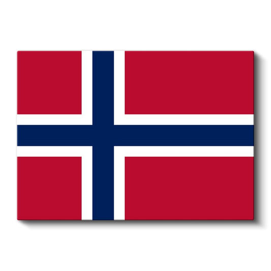 Norveç Bayrağı - Kanvas Tablo
