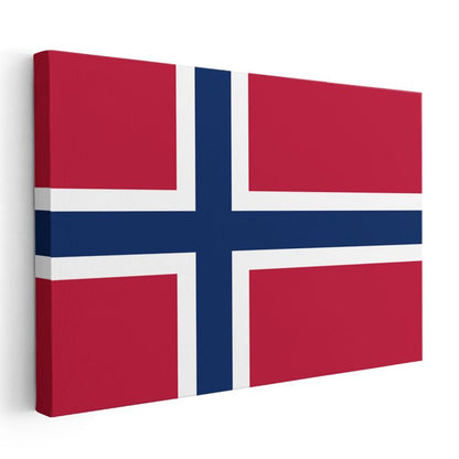 Norveç Bayrağı - Kanvas Tablo