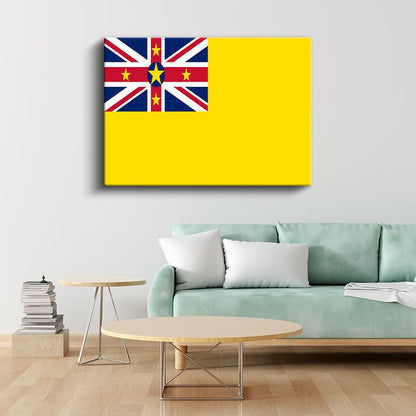 Niue Bayrağı - Kanvas Tablo