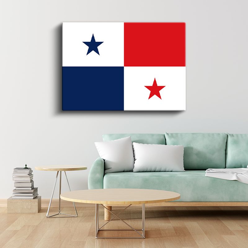 Panama Bayrağı - Kanvas Tablo