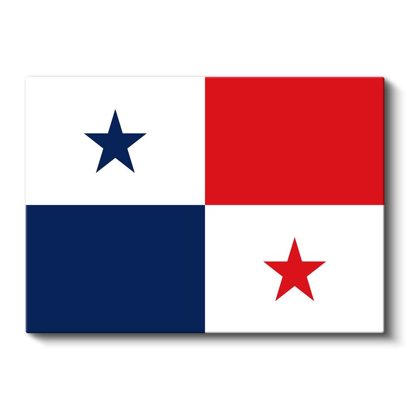 Panama Bayrağı - Kanvas Tablo