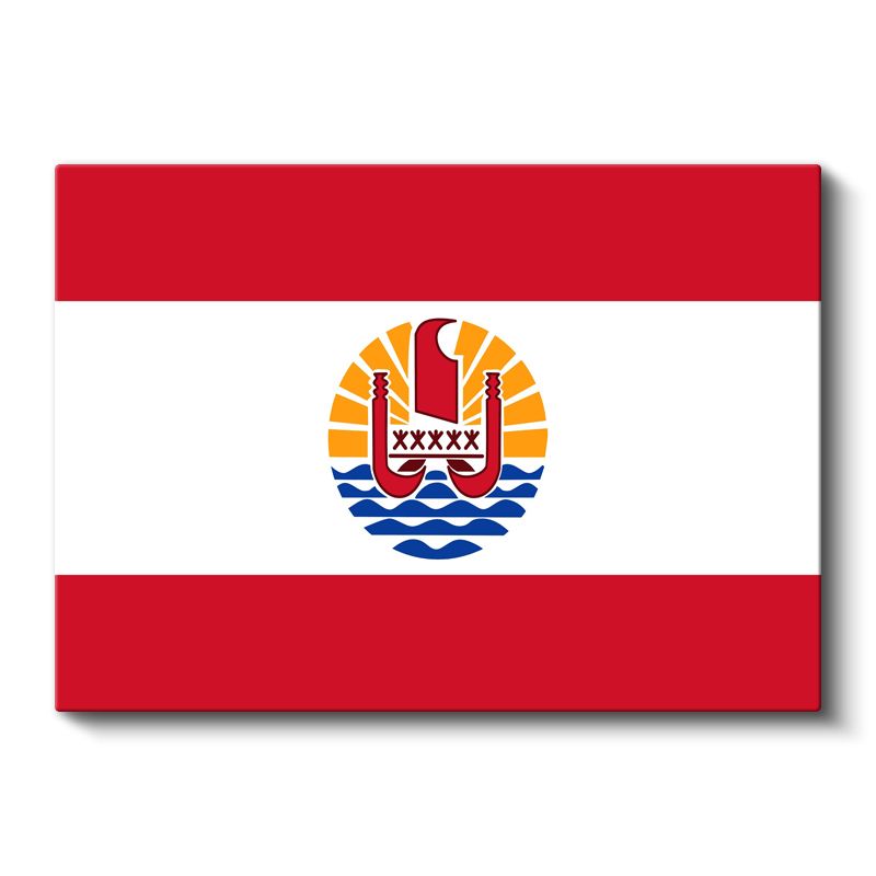 Fransız Polinezyası Bayrağı - Kanvas Tablo