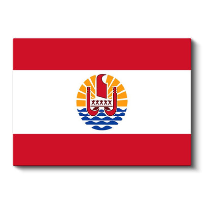 Fransız Polinezyası Bayrağı - Kanvas Tablo