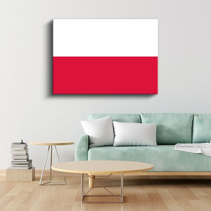 Polonya Bayrağı - Kanvas Tablo