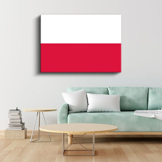 Polonya Bayrağı - Kanvas Tablo