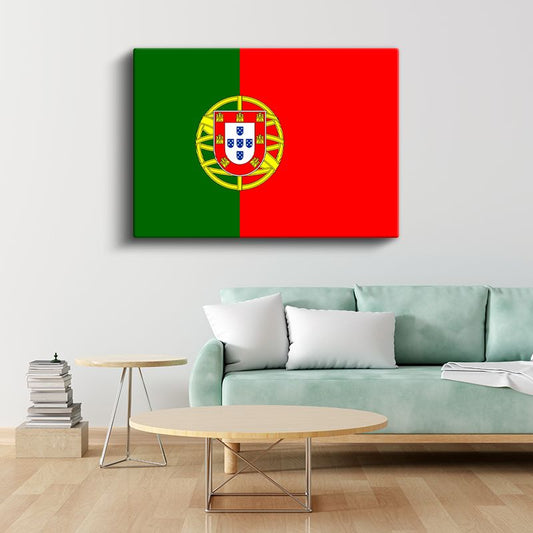 Portekiz Bayrağı - Kanvas Tablo