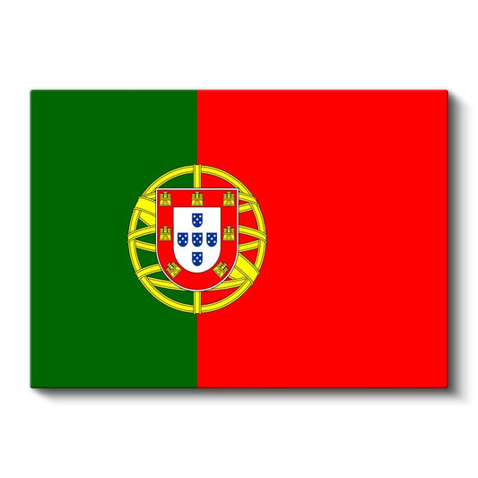 Portekiz Bayrağı - Kanvas Tablo