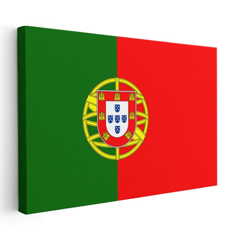 Portekiz Bayrağı - Kanvas Tablo
