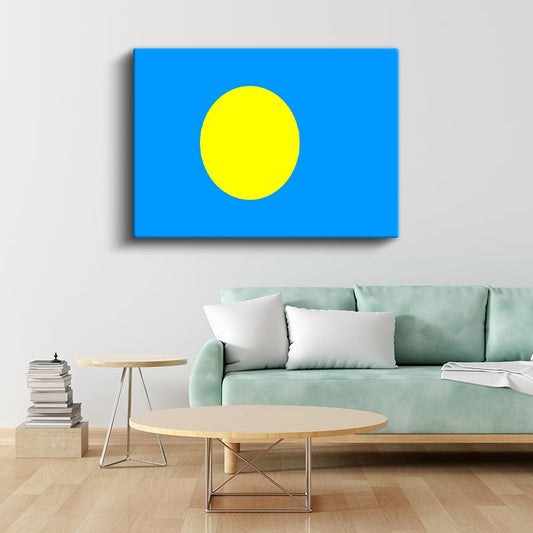 Palau Bayrağı - Kanvas Tablo