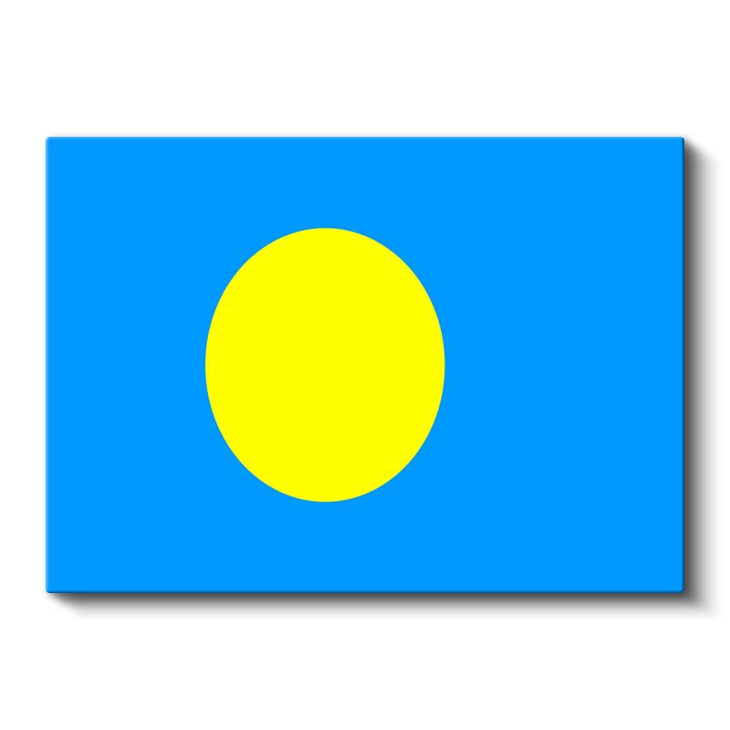 Palau Bayrağı - Kanvas Tablo