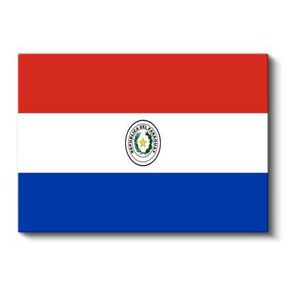 Paraguay Bayrağı - Kanvas Tablo