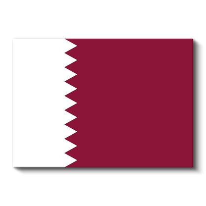 Katar Bayrağı - Kanvas Tablo