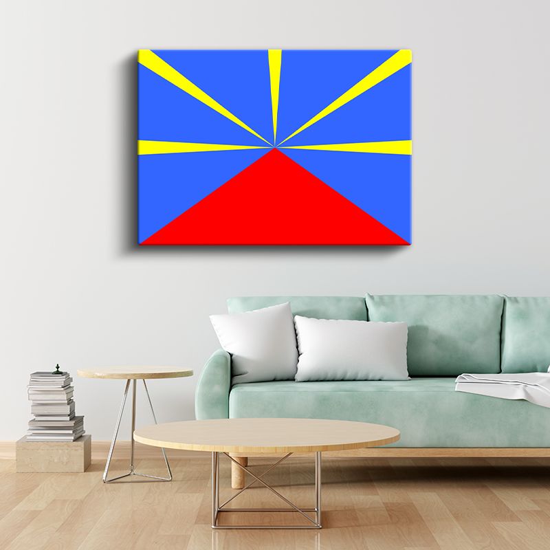 Reunion Bayrağı - Kanvas Tablo