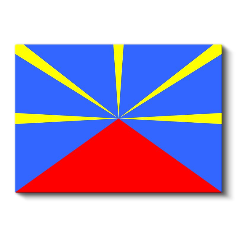 Reunion Bayrağı - Kanvas Tablo