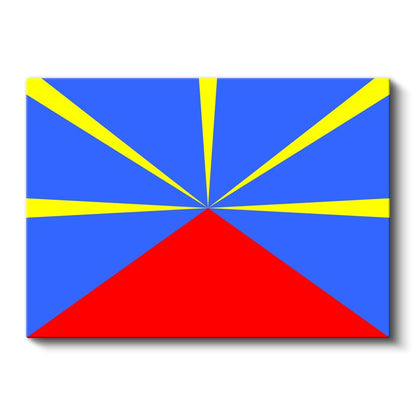 Reunion Bayrağı - Kanvas Tablo