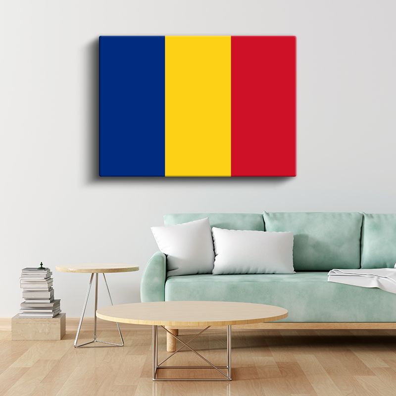 Romanya Bayrağı - Kanvas Tablo