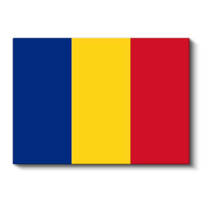Romanya Bayrağı - Kanvas Tablo