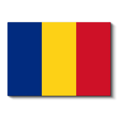 Romanya Bayrağı - Kanvas Tablo