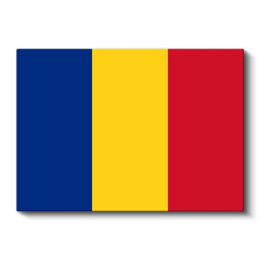 Romanya Bayrağı - Kanvas Tablo
