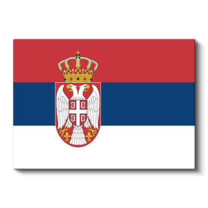 Sırbistan Bayrağı - Kanvas Tablo