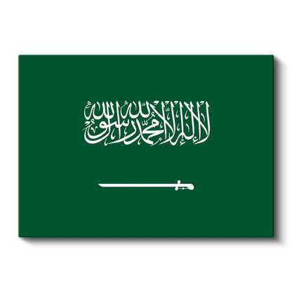 Suudi Arabistan Bayrağı - Kanvas Tablo