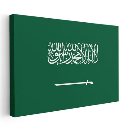 Suudi Arabistan Bayrağı - Kanvas Tablo