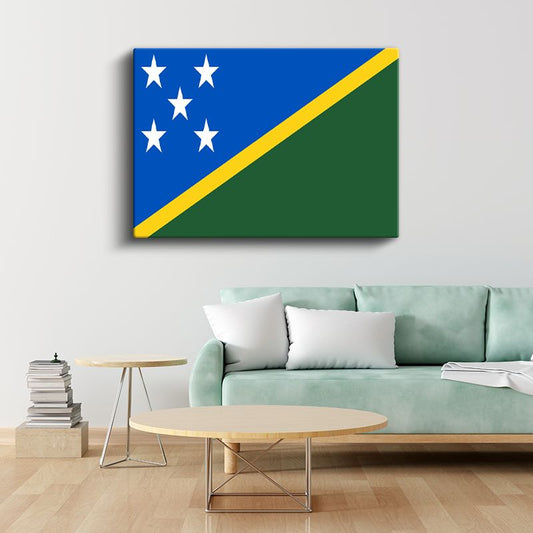 Solomon Adaları Bayrağı - Kanvas Tablo