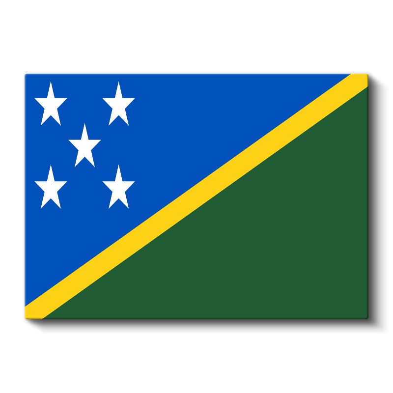 Solomon Adaları Bayrağı - Kanvas Tablo