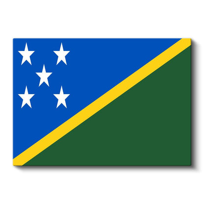 Solomon Adaları Bayrağı - Kanvas Tablo