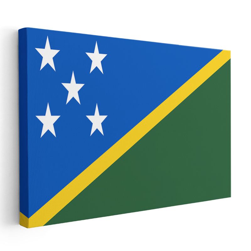 Solomon Adaları Bayrağı - Kanvas Tablo