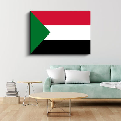 Sudan Bayrağı - Kanvas Tablo