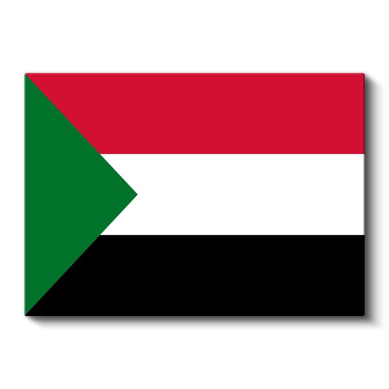 Sudan Bayrağı - Kanvas Tablo