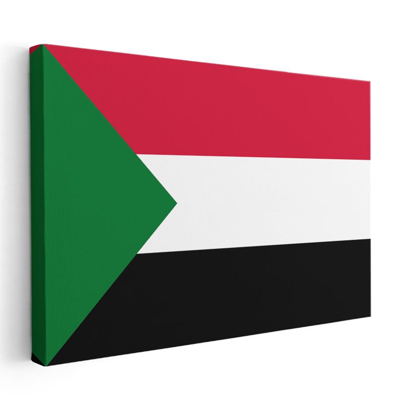 Sudan Bayrağı - Kanvas Tablo