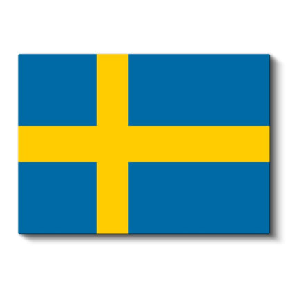 İsveç Bayrağı - Kanvas Tablo