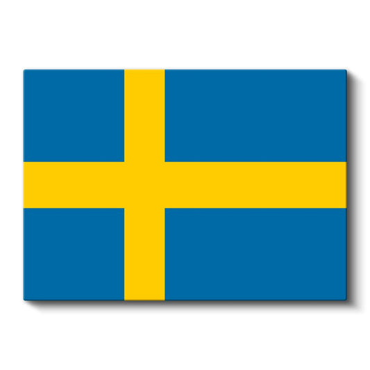 İsveç Bayrağı - Kanvas Tablo