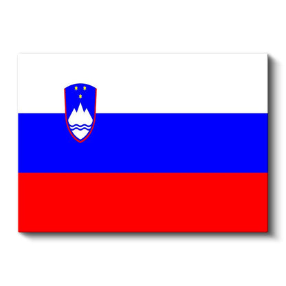 Slovenya Bayrağı - Kanvas Tablo