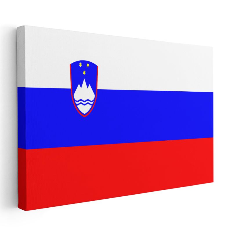 Slovenya Bayrağı - Kanvas Tablo