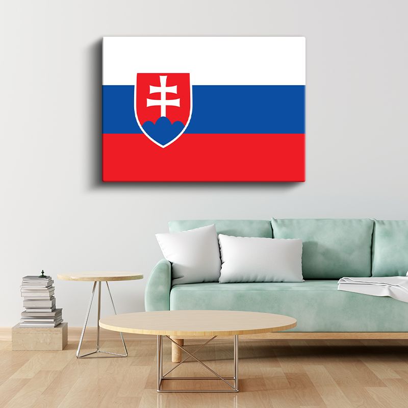 Slovakya Bayrağı - Kanvas Tablo