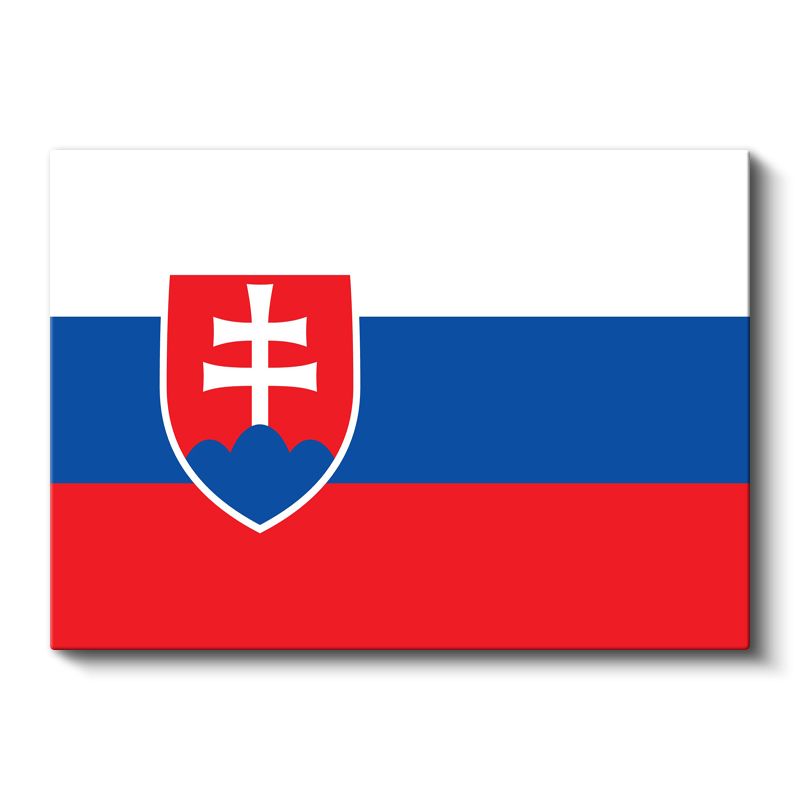 Slovakya Bayrağı - Kanvas Tablo