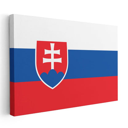 Slovakya Bayrağı - Kanvas Tablo