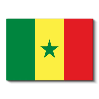 Senegal Bayrağı - Kanvas Tablo
