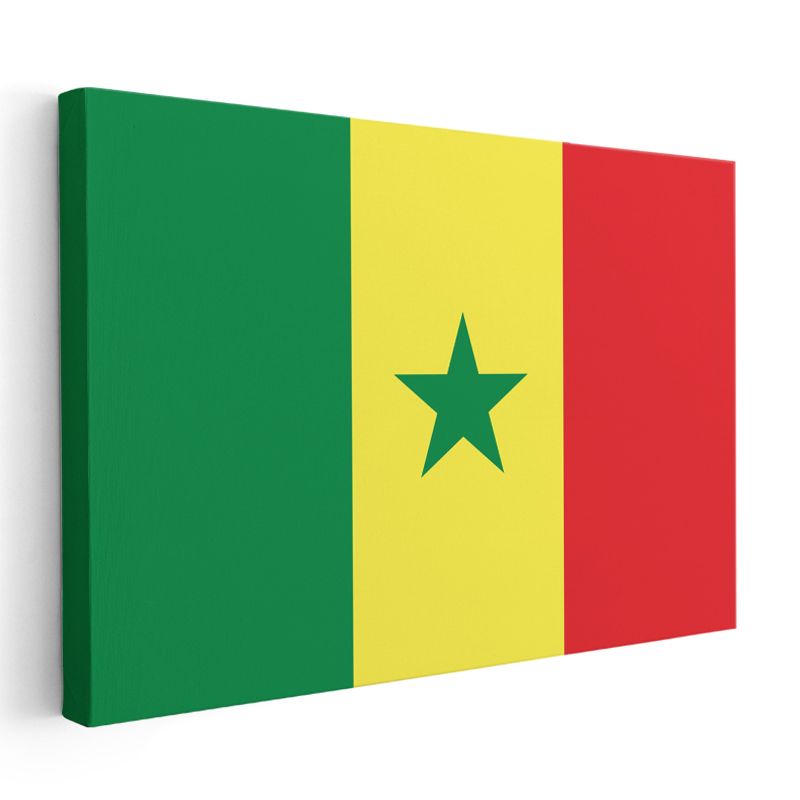 Senegal Bayrağı - Kanvas Tablo