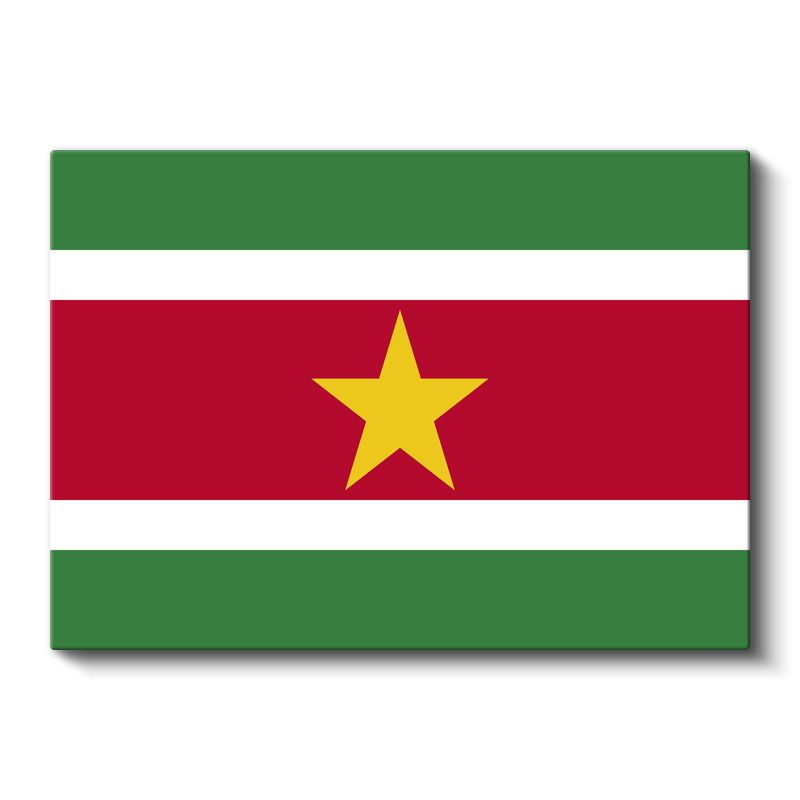 Surinam Bayrağı - Kanvas Tablo